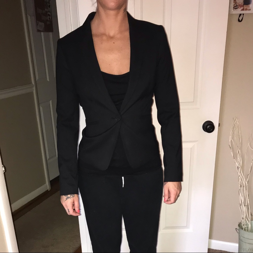 H&M fitted black blazer size 2 small